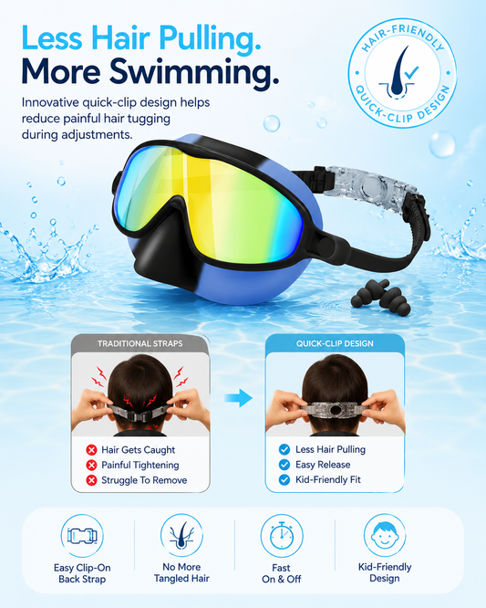 HappySplash™ - Easy Clip Swim Goggles